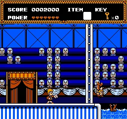 Circus Caper gameplay screenshot on NES