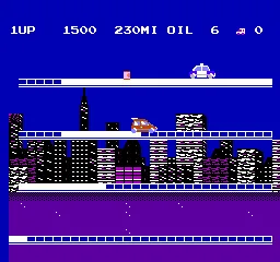 City Connection gameplay screenshot on NES