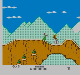 Cliffhanger gameplay screenshot on NES