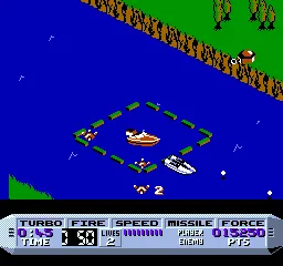 Cobra Triangle gameplay screenshot on NES