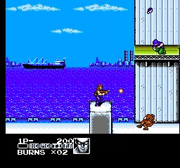 Contra Force gameplay screenshot on NES