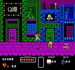 Cool World gameplay screenshot on NES