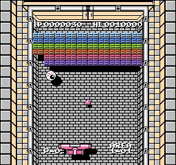 Crackout gameplay screenshot on NES