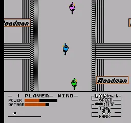 Cycle Race: Road Man gameplay screenshot on NES