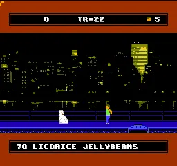 David Crane's A Boy and His Blob: Trouble on Blobolonia gameplay screenshot on NES