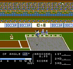 Decathlon gameplay screenshot on NES