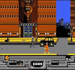 Defenders of Dynatron City gameplay screenshot on NES