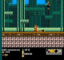 Demon Sword gameplay screenshot on NES