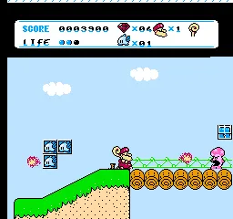 Don Doko Don 2 gameplay screenshot on NES