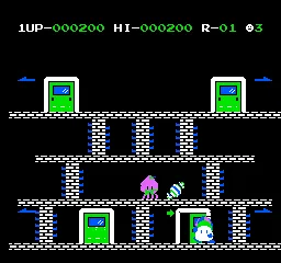 Door Door gameplay screenshot on NES