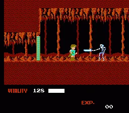 Dragon Buster gameplay screenshot on NES