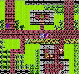 Dragon Quest III gameplay screenshot on NES
