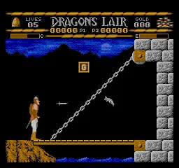 Dragon's Lair gameplay screenshot on NES