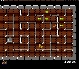 Druaga no Tou gameplay screenshot on NES