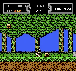 DuckTales gameplay screenshot on NES
