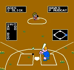 Dusty Diamond's All-Star Softball gameplay screenshot on NES
