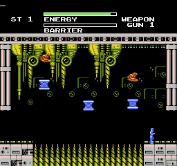Dynowarz: The Destruction of Spondylus gameplay screenshot on NES