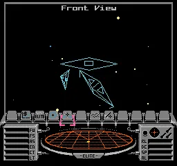 Elite gameplay screenshot on NES