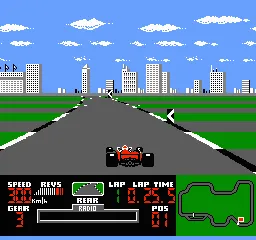 F-1 Hero MD gameplay screenshot on NES