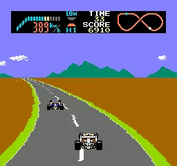 F-1 Race gameplay screenshot on NES