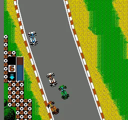 F1 Circus gameplay screenshot on NES