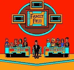 Family Feud gameplay screenshot on NES
