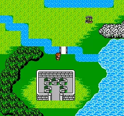 Final Fantasy II gameplay screenshot on NES