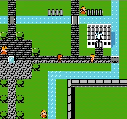 Final Fantasy III gameplay screenshot on NES