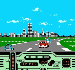 Formula One: Built to Win gameplay screenshot on NES
