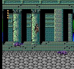 Frankenstein: The Monster Returns gameplay screenshot on NES