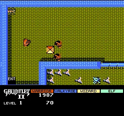 Gauntlet II gameplay screenshot on NES