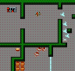 Gauntlet gameplay screenshot on NES