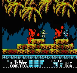 G.I. Joe: A Real American Hero gameplay screenshot on NES