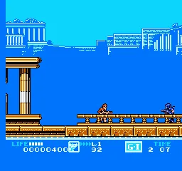 G.I. Joe: The Atlantis Factor gameplay screenshot on NES