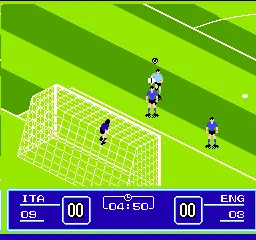 Goal! Two gameplay screenshot on NES