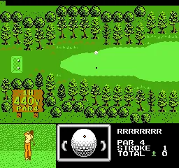 Golf Grand Slam gameplay screenshot on NES