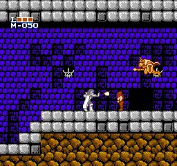 Holy Diver gameplay screenshot on NES