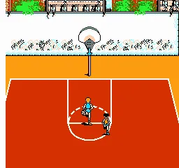 Hoops gameplay screenshot on NES