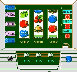 Hot Slots gameplay screenshot on NES