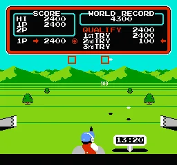 Hyper Sports gameplay screenshot on NES