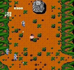 Ikari Warriors gameplay screenshot on NES