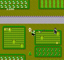 Ikki gameplay screenshot on NES