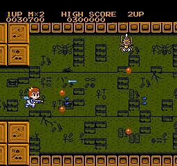 Insector X gameplay screenshot on NES
