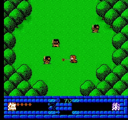 JaJaMaru Gekimaden: Maboroshi no Kinmajou gameplay screenshot on NES