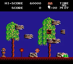 JaJaMaru no Daibouken gameplay screenshot on NES