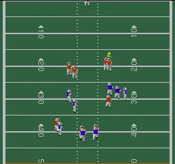 John Elway's Quarterback gameplay screenshot on NES