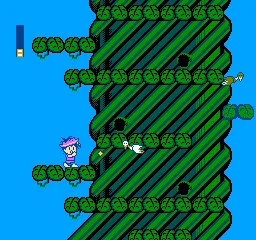 Jumpin' Kid: Jack to Mame no Ki Monogatari gameplay screenshot on NES