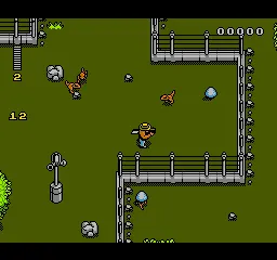 Jurassic Park gameplay screenshot on NES