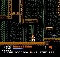 Kabuki Quantum Fighter gameplay screenshot on NES