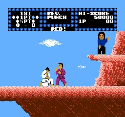 Karate Champ gameplay screenshot on NES